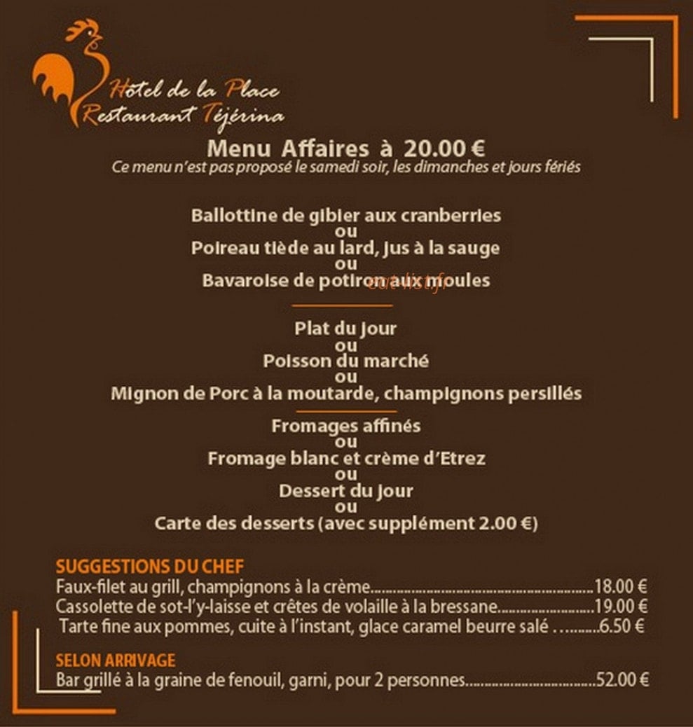 Téjérina — carte page 1