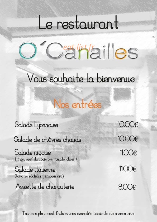O'Canailles — carte page 1