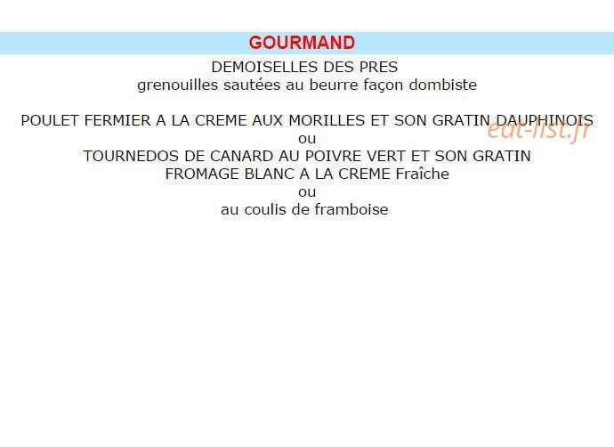 Auberge du Mollard — carte page 3