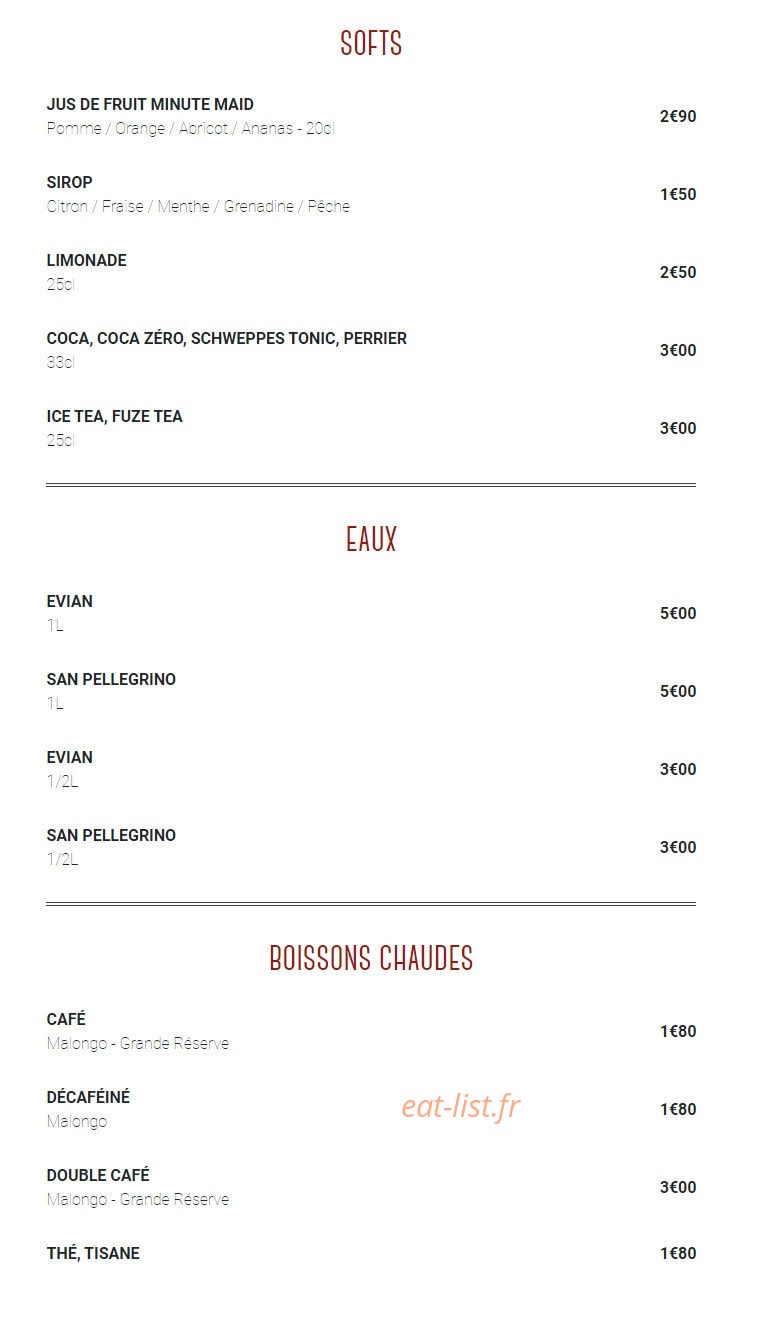 Le Milouin Restaurant — carte page 8