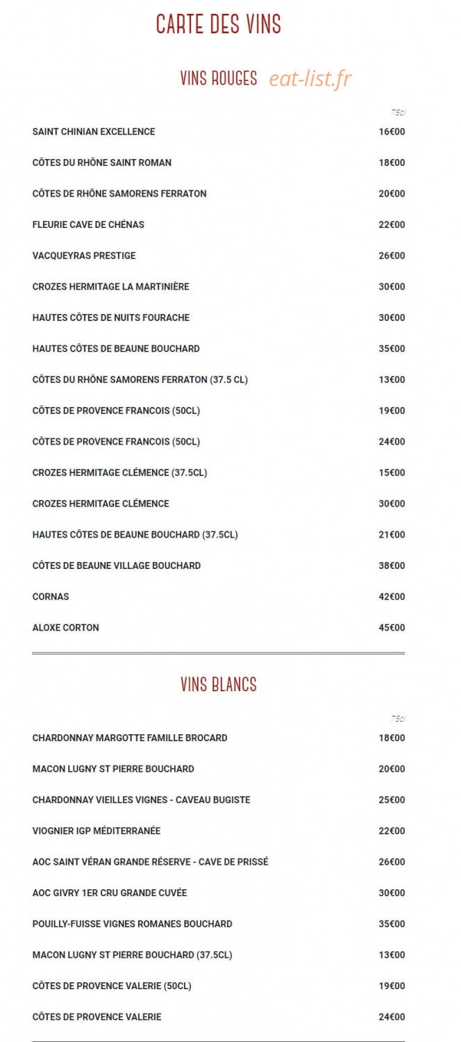 Le Milouin Restaurant — carte page 5