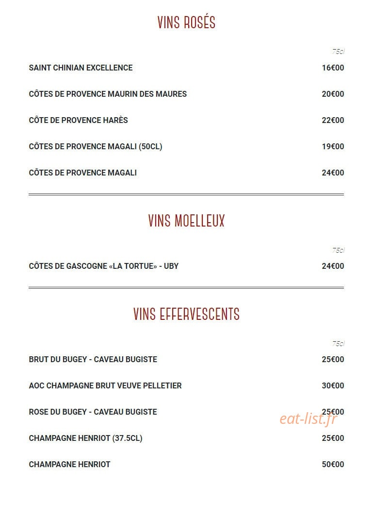 Le Milouin Restaurant — carte page 6