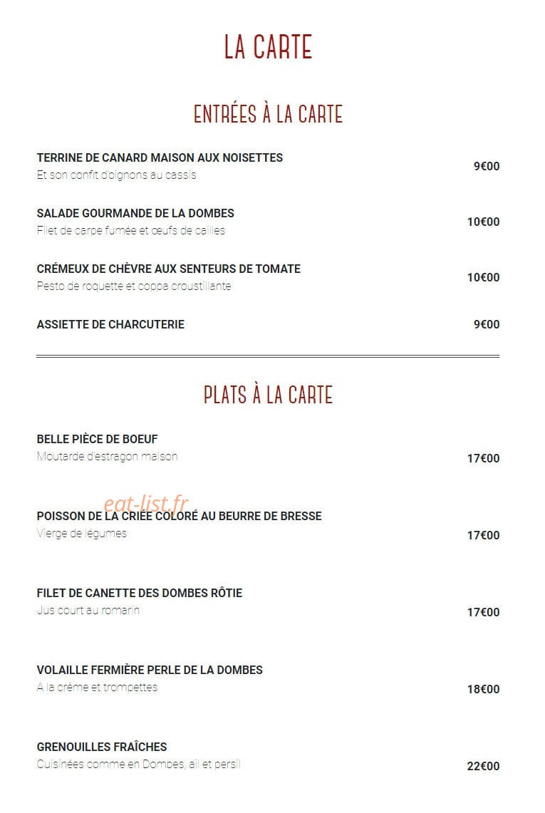 Le Milouin Restaurant — carte page 4