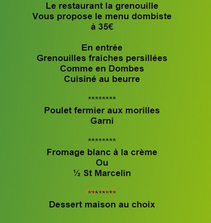 La Grenouille — carte page 7
