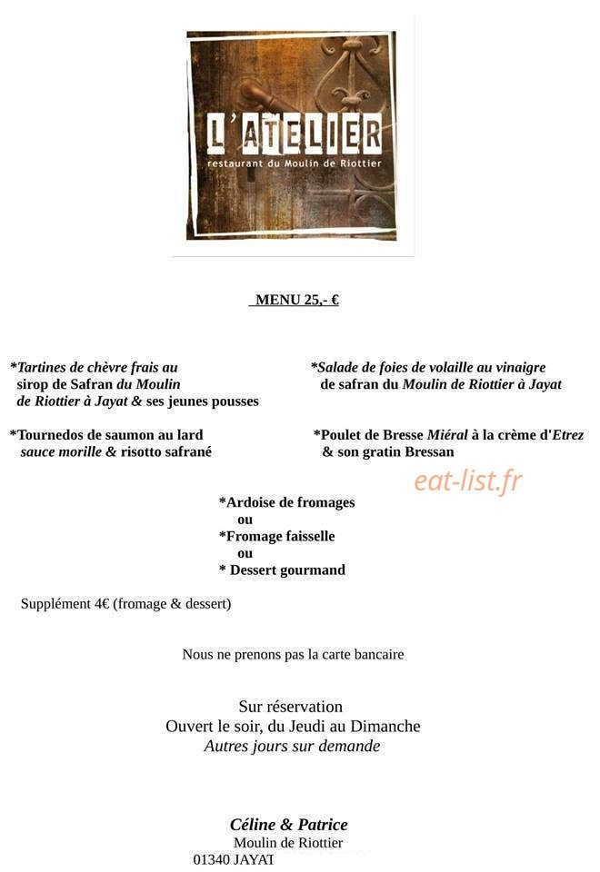 L'atelier — carte page 1