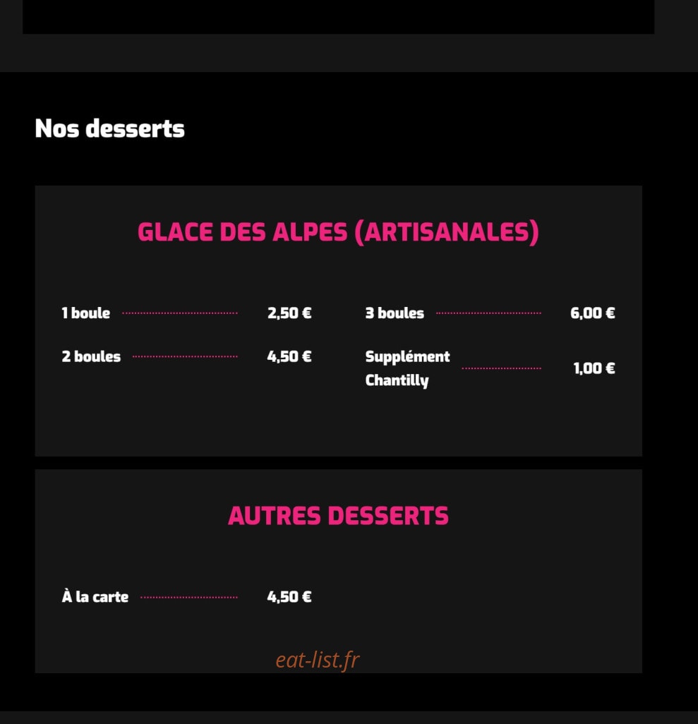 La Guinguette — carte page 4