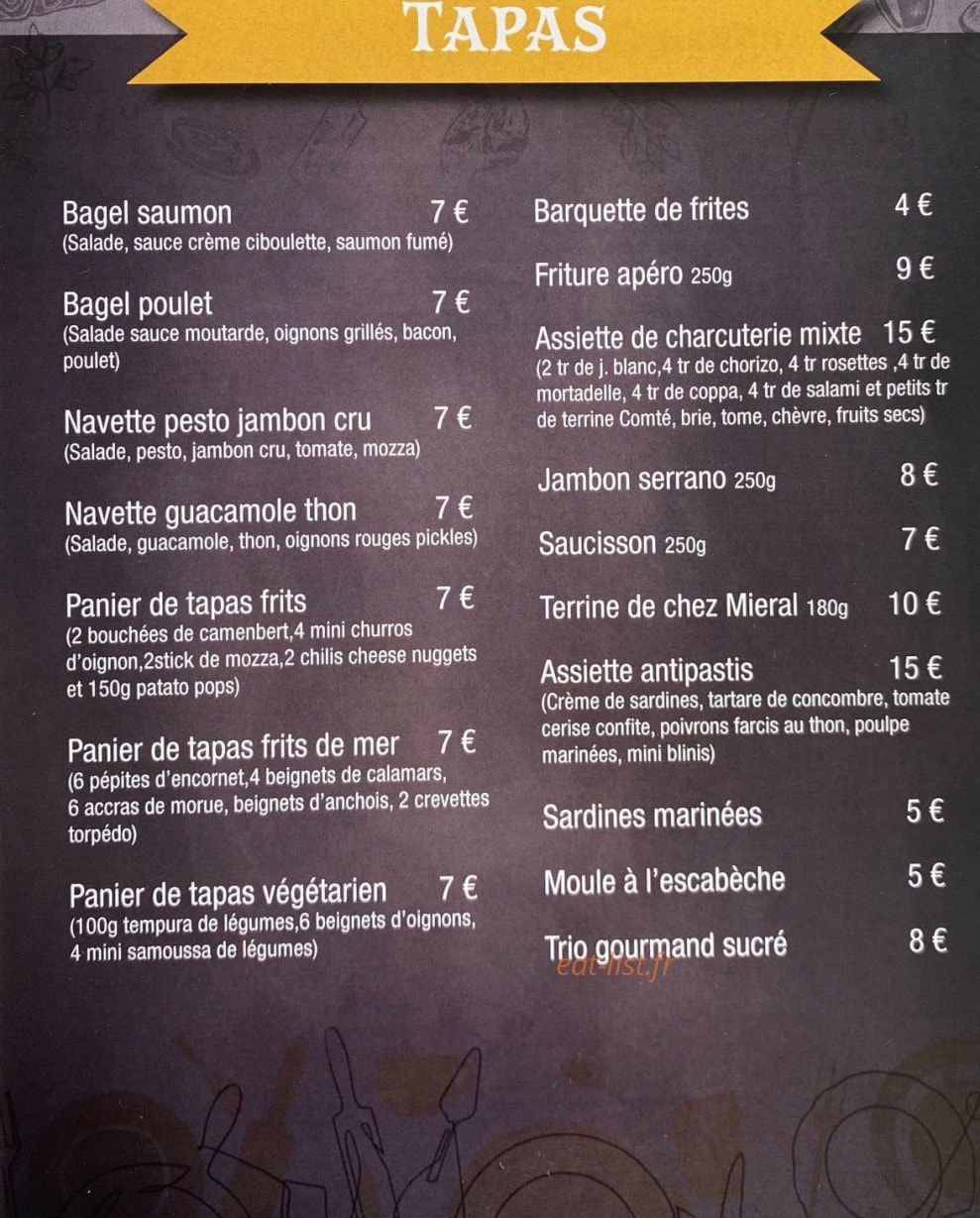 Brasserie du lac — carte page 3
