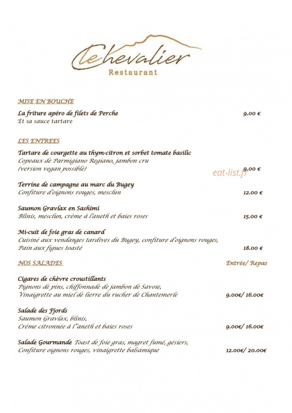 Le Chevalier — carte page 2