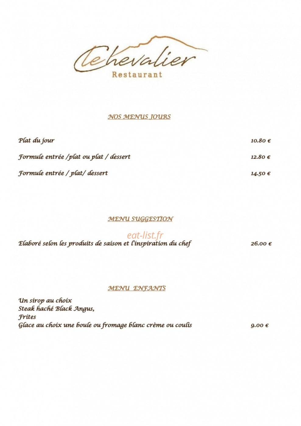Le Chevalier — carte page 5