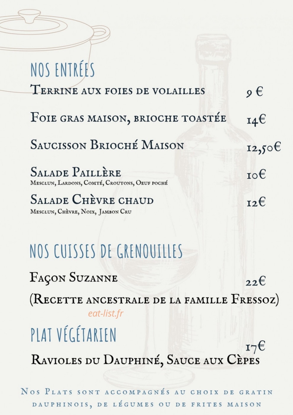 Auberge De La Paillere — carte page 3