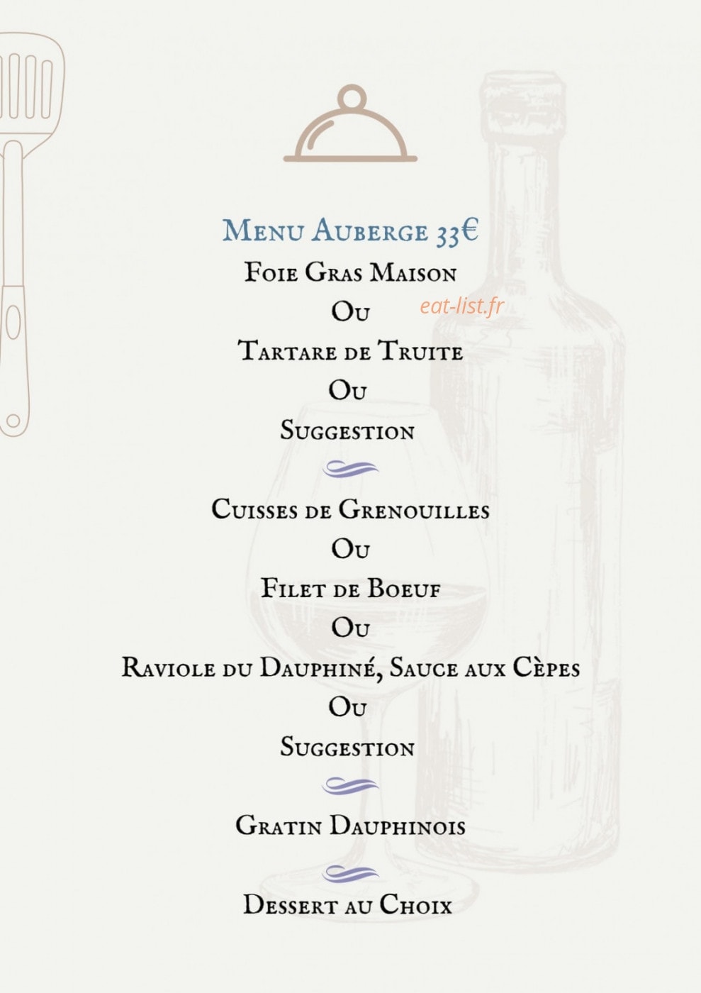Auberge De La Paillere — carte page 8