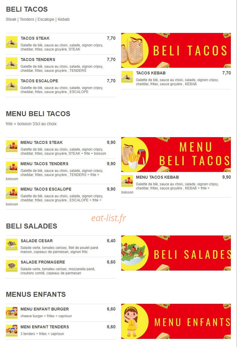Beli Chicken — carte page 4