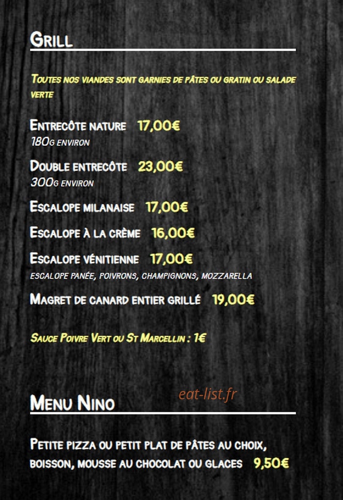 Le Four à Bois — carte page 3