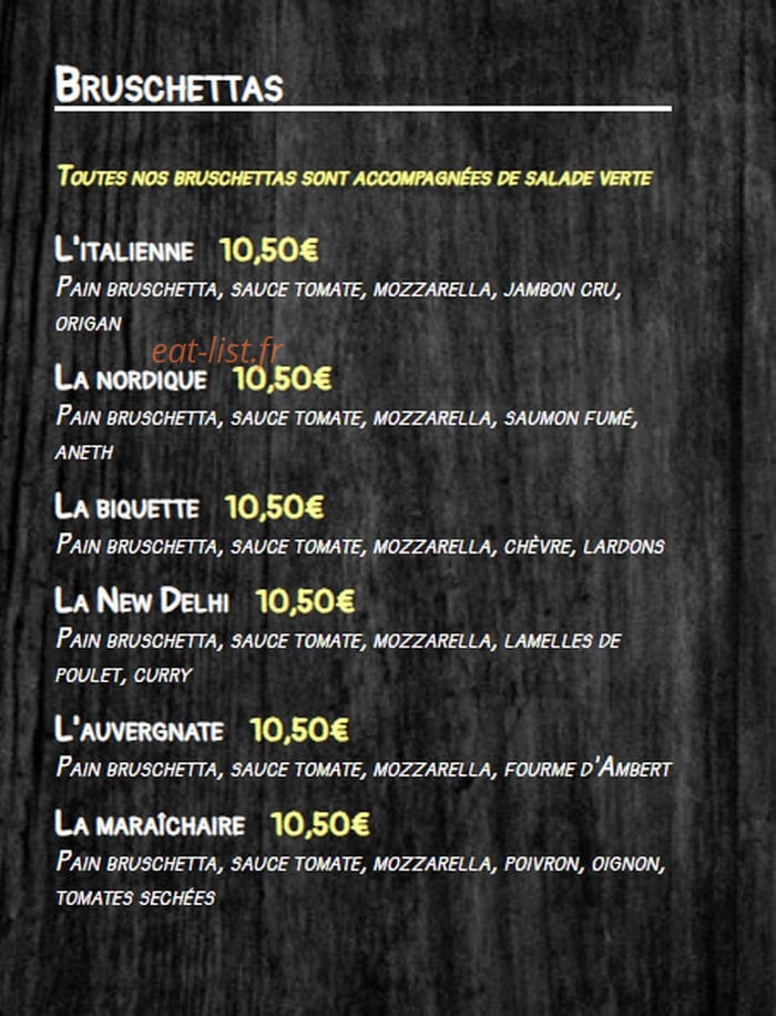 Le Four à Bois — carte page 2