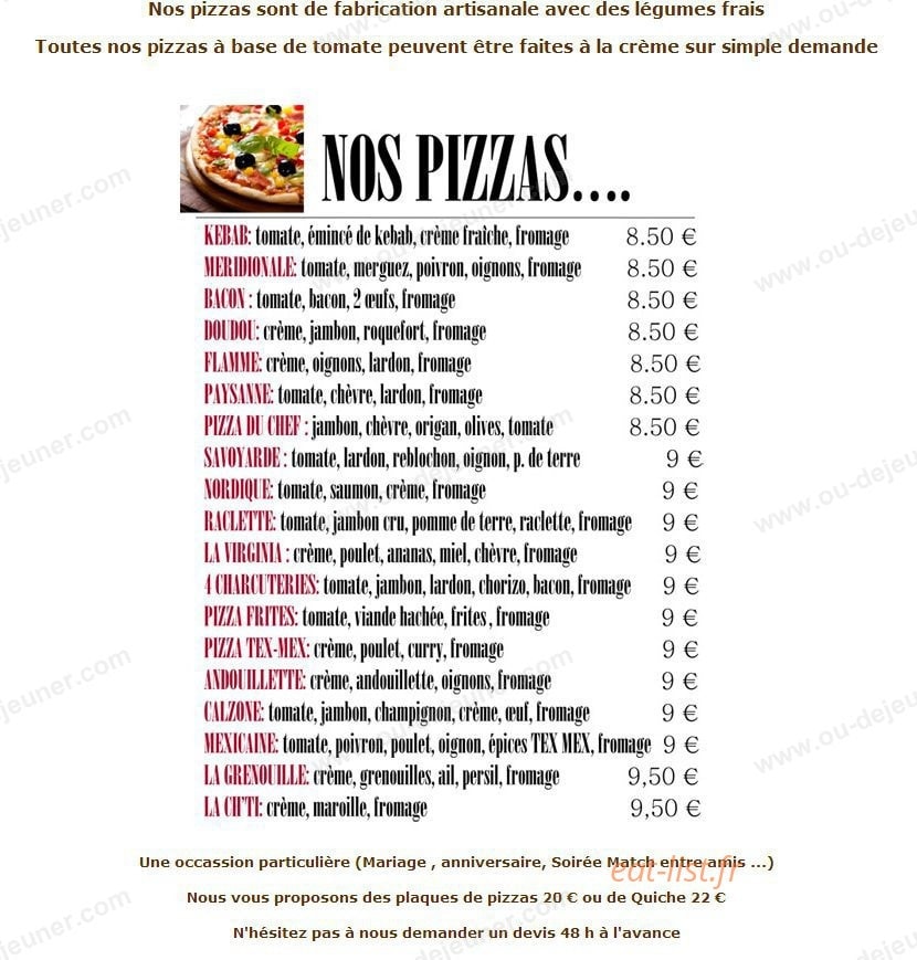 le petit fournil — carte page 2