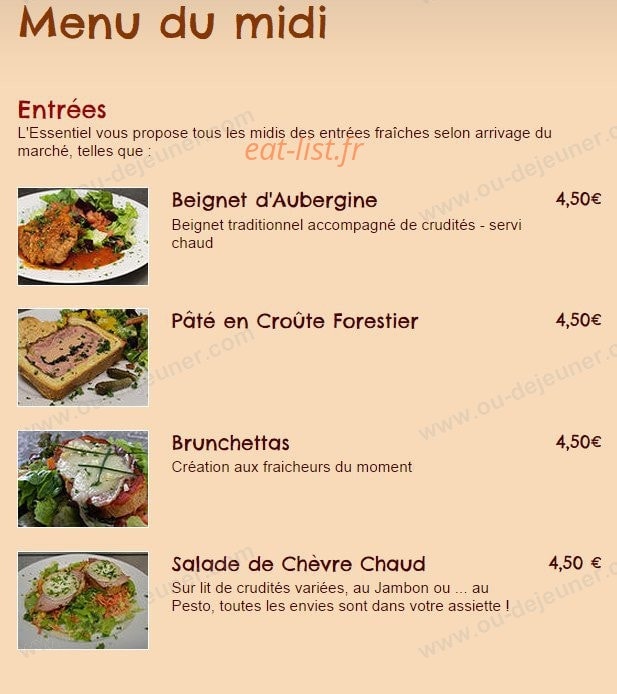 L'Essentiel — carte page 2