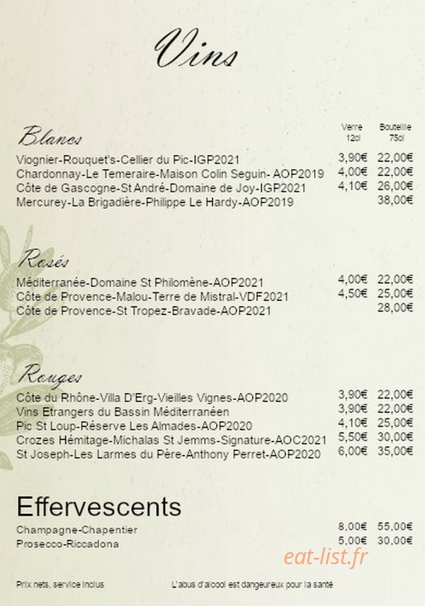 La Maison de l'Olivier — carte page 9