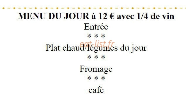Au Vieux Meillonnas — carte page 8