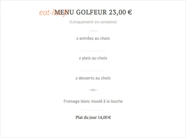 Les Terrasses du Golf — carte page 9