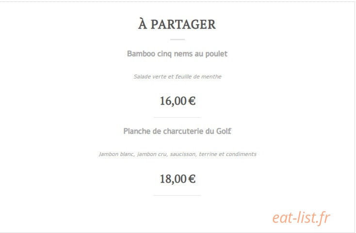 Les Terrasses du Golf — carte page 1