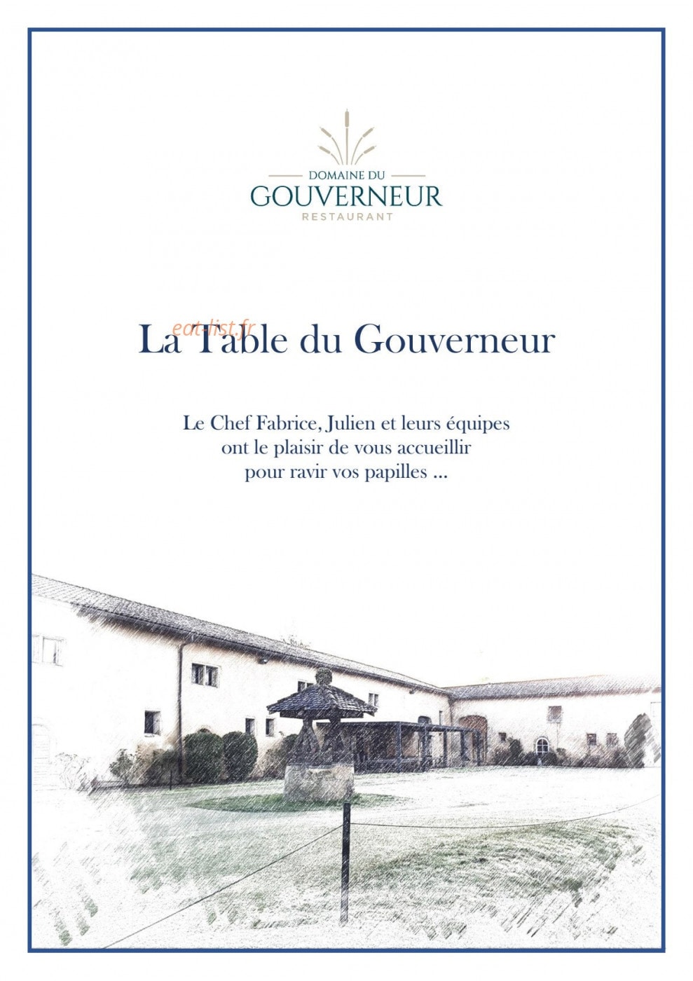 La Table du Gouverneur — carte page 1