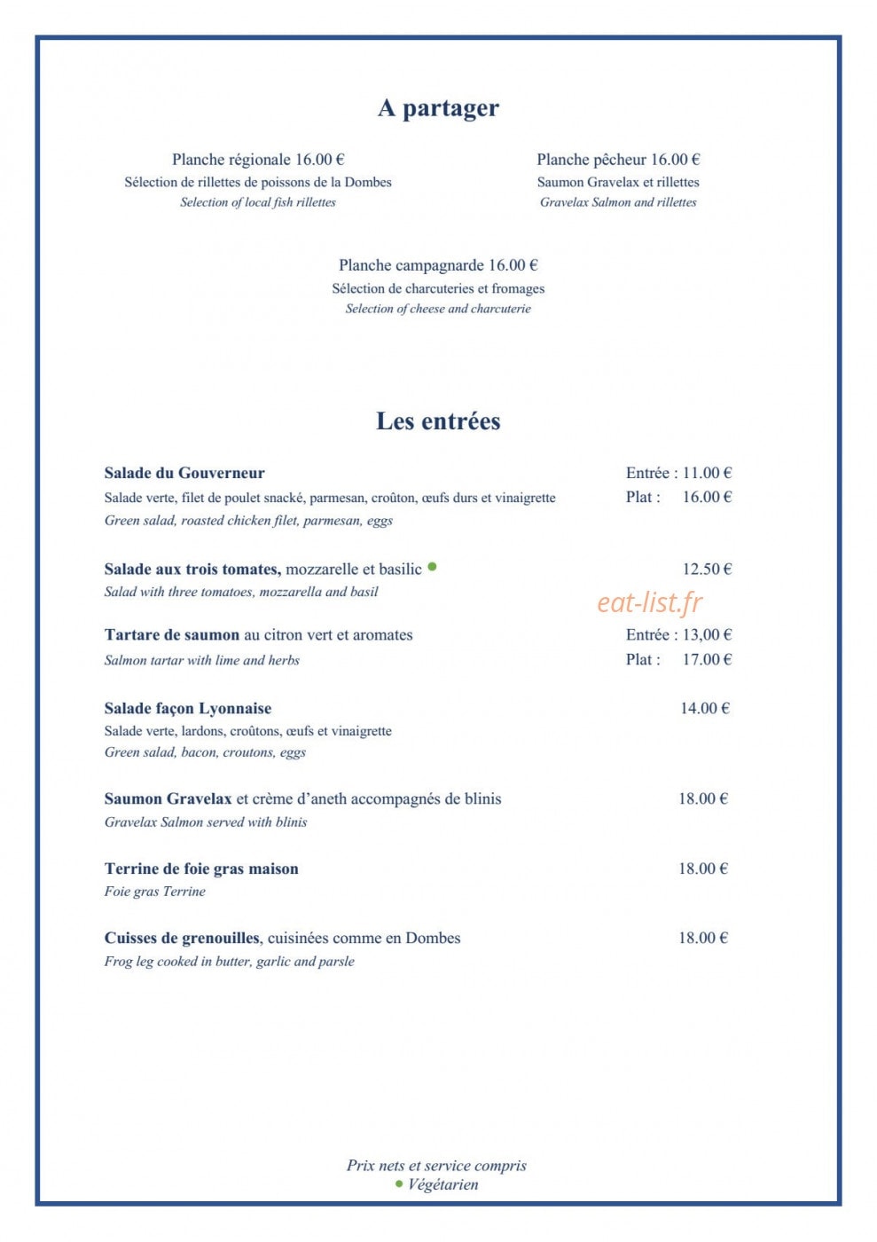 La Table du Gouverneur — carte page 2