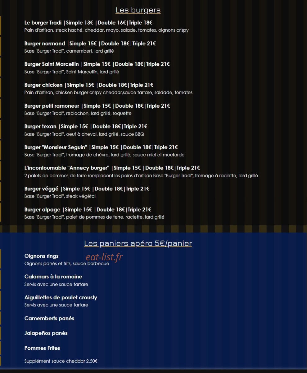 Le Comptoir des Halles — carte page 2