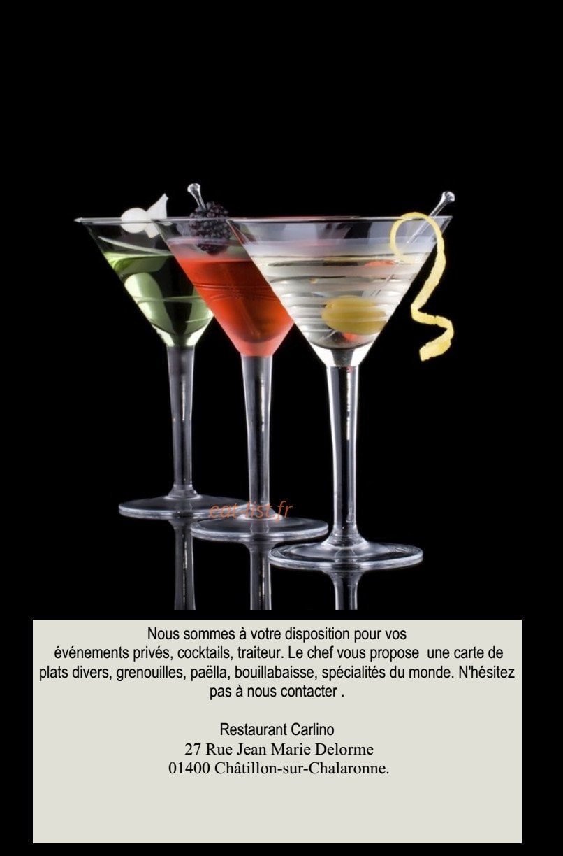 Restaurant Carlino — carte page 7