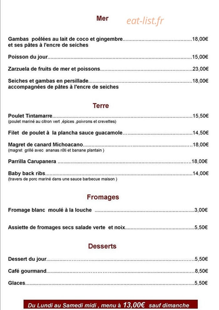 Restaurant Carlino — carte page 6