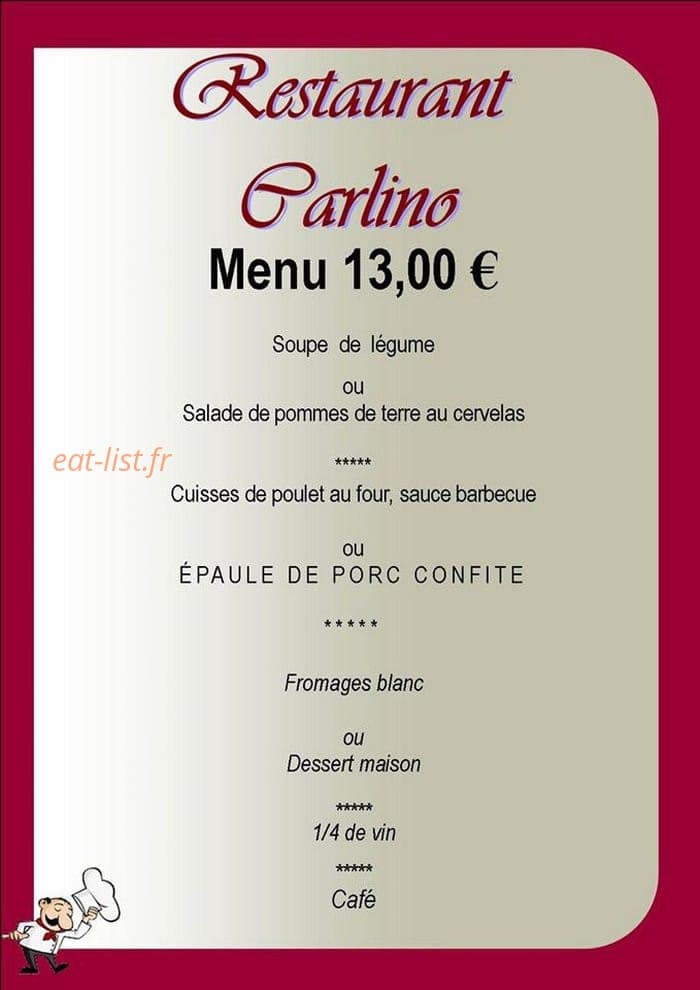 Restaurant Carlino — carte page 4