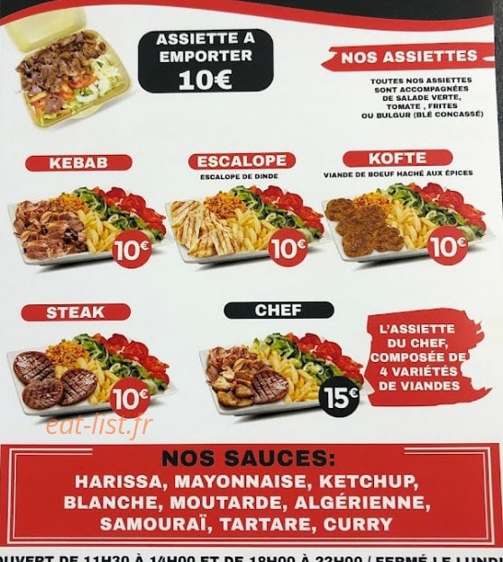 Restaurant Ugur — carte page 2
