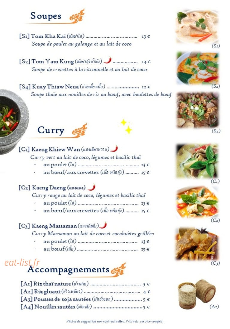 Tuk Tuk Thai — carte page 2