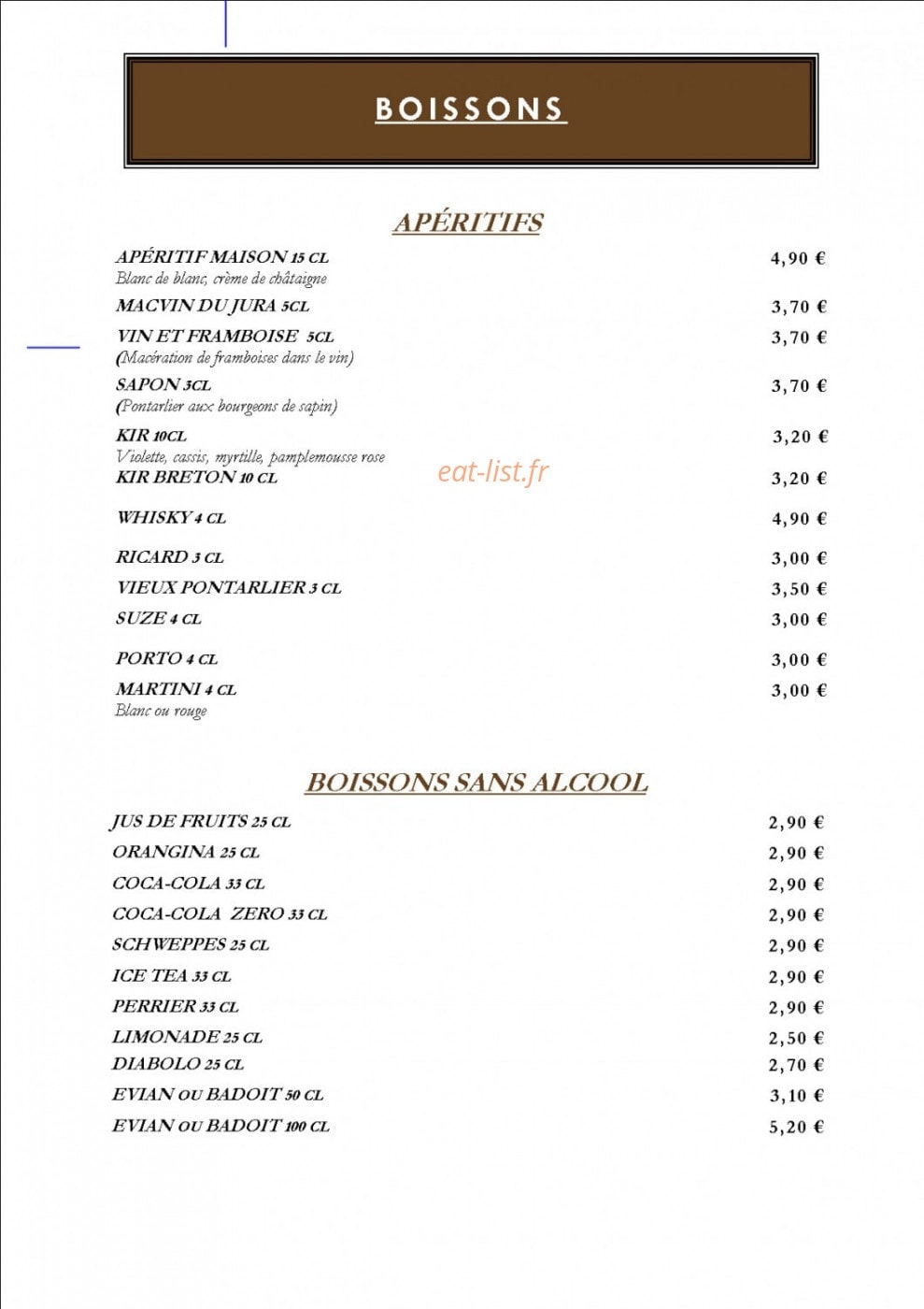 le Dahu — carte page 9
