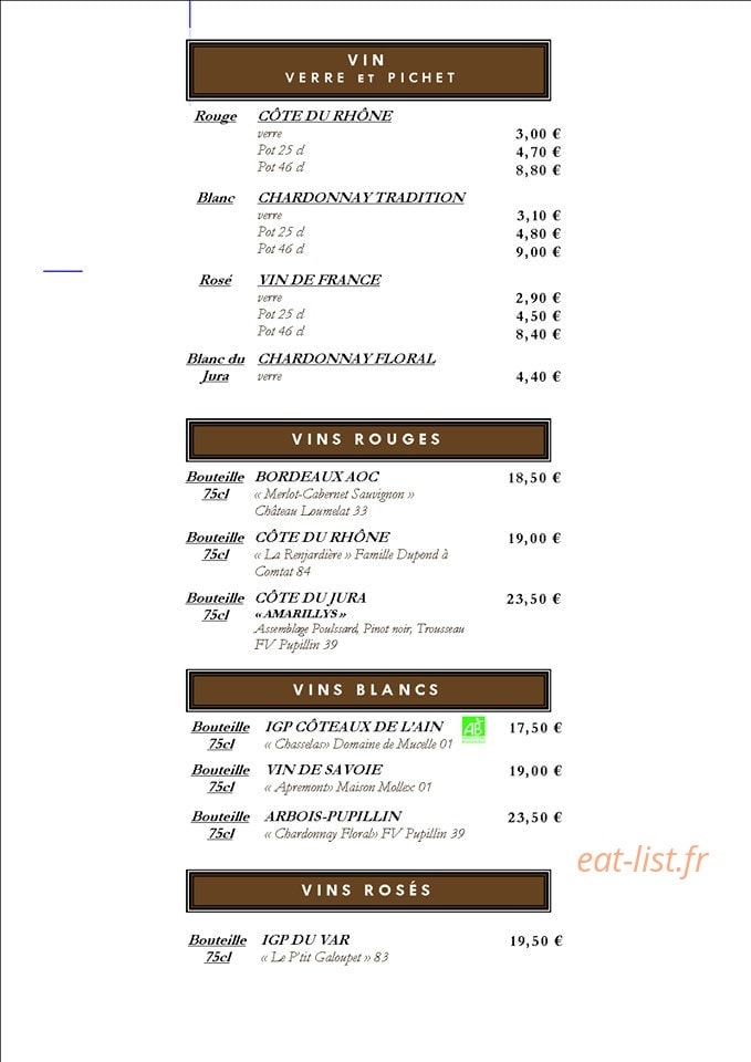 le Dahu — carte page 1