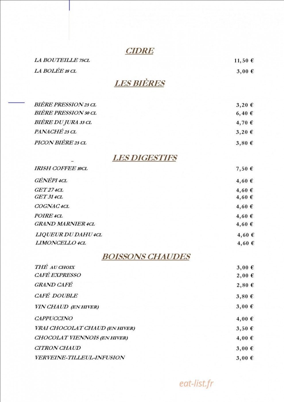 le Dahu — carte page 10