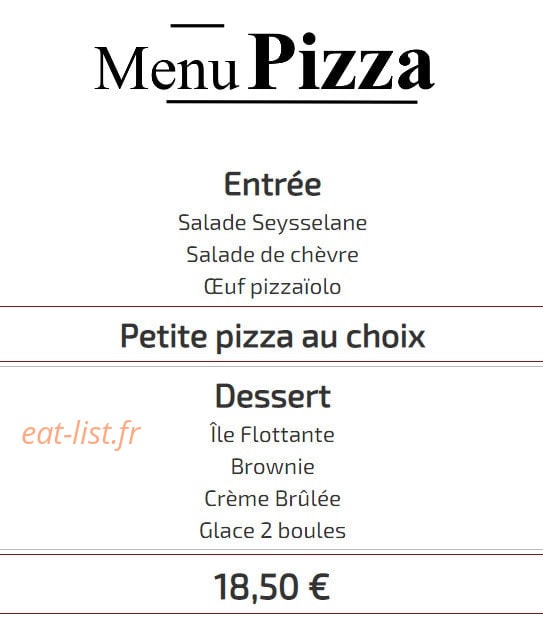 Au Vieux Pont — carte page 1