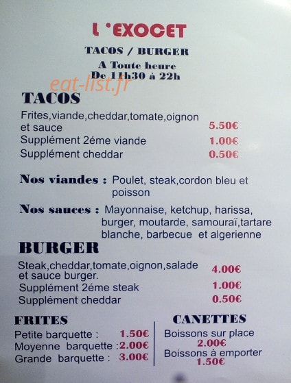 L'exocet — carte page 2