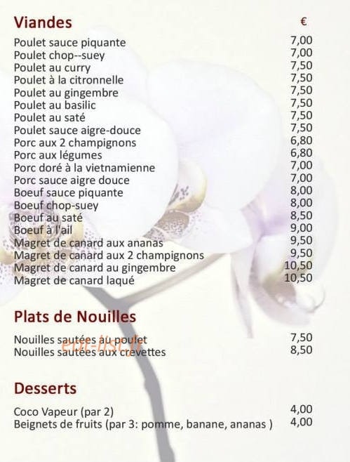 Le Petit Hoa Dao — carte page 2