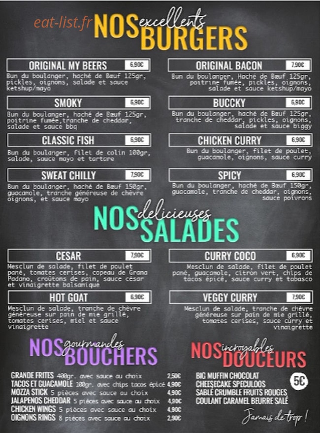 My Beers — carte page 2
