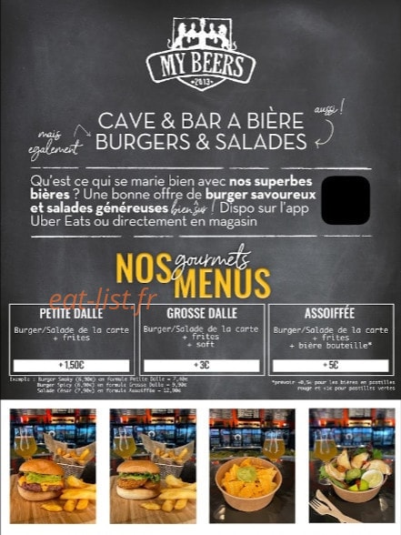 My Beers — carte page 1