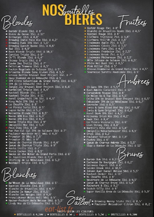 My Beers — carte page 3