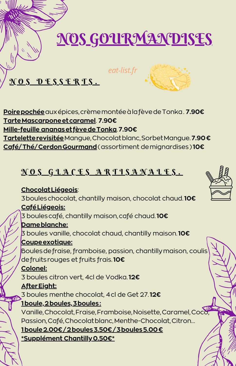 La Brasserie du Centre — carte page 5