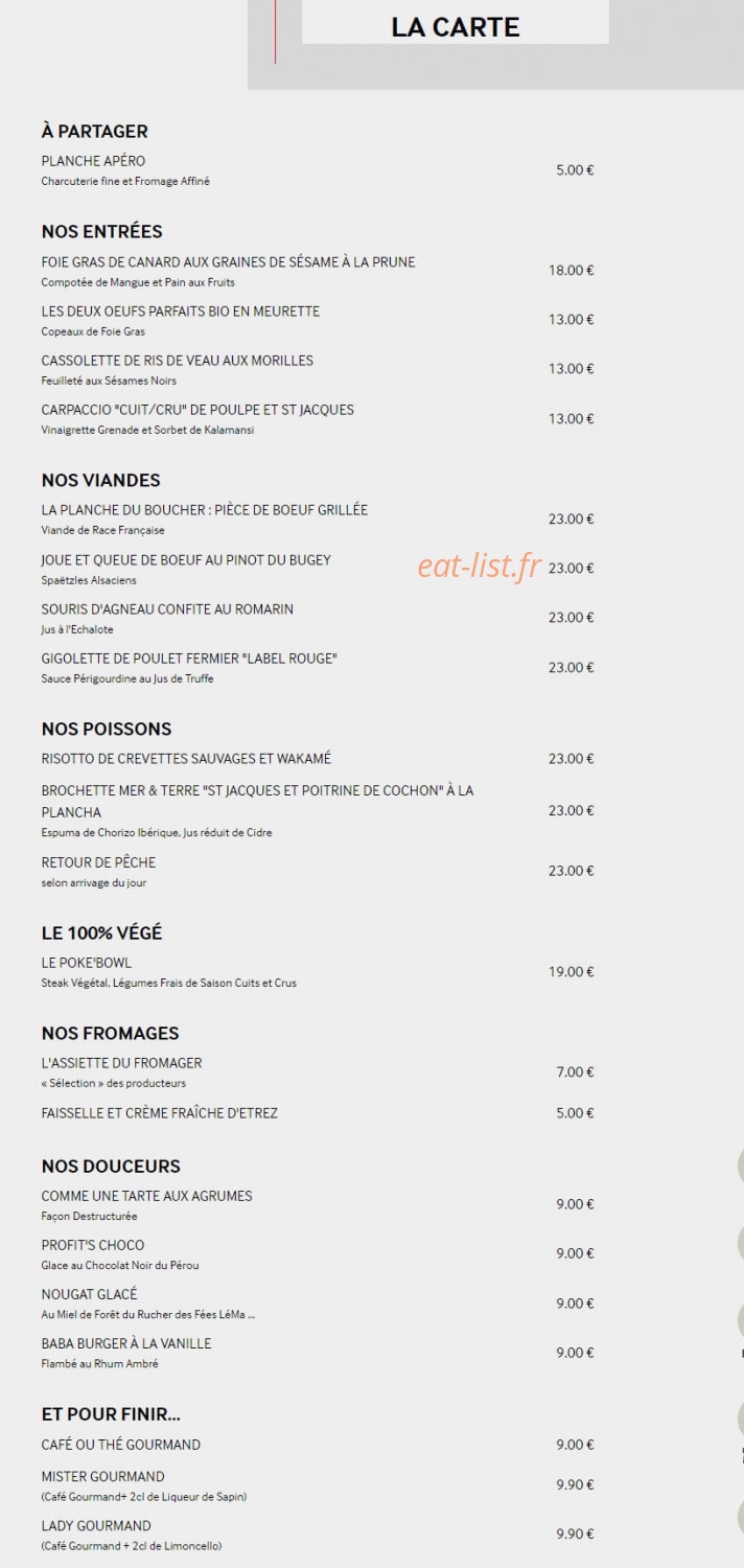 L 'Atelier par K — carte page 1