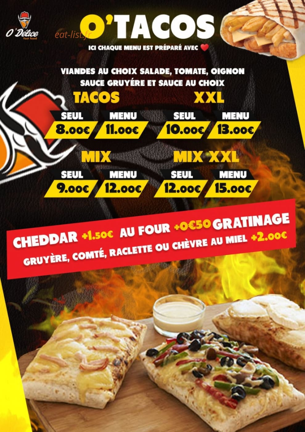 O'Délice Fast-Food — carte page 3