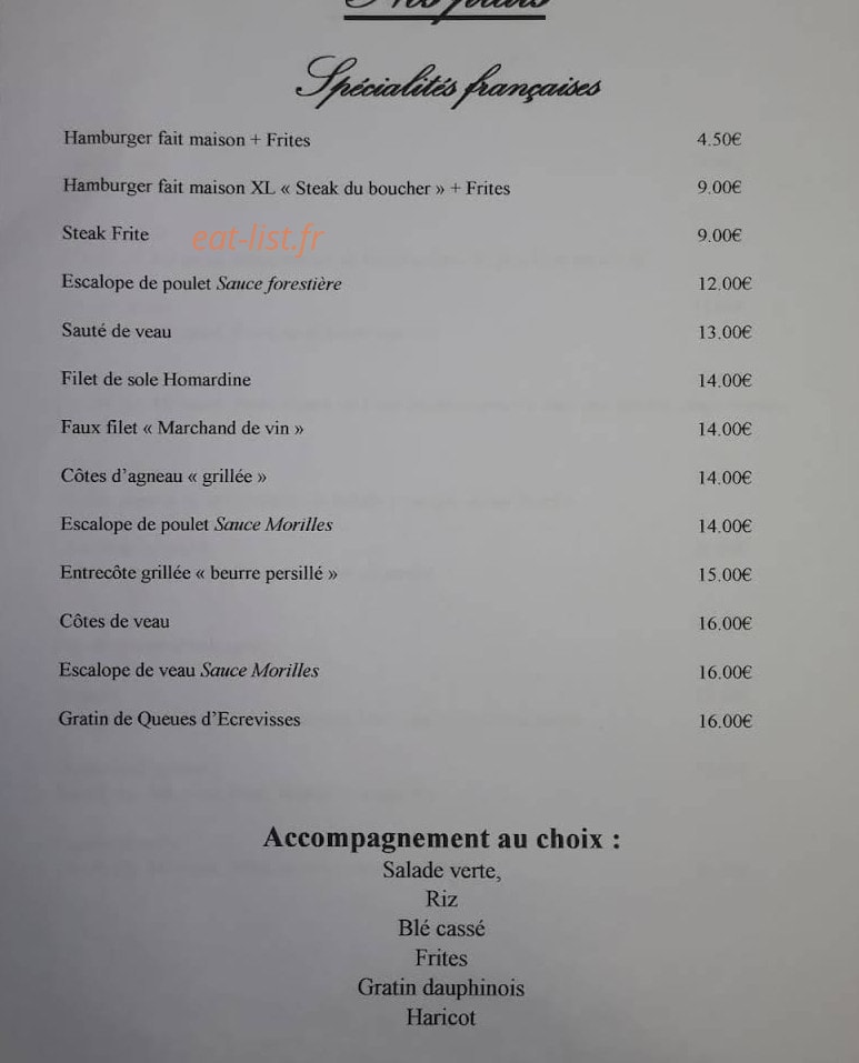 Royal Kebab — carte page 2