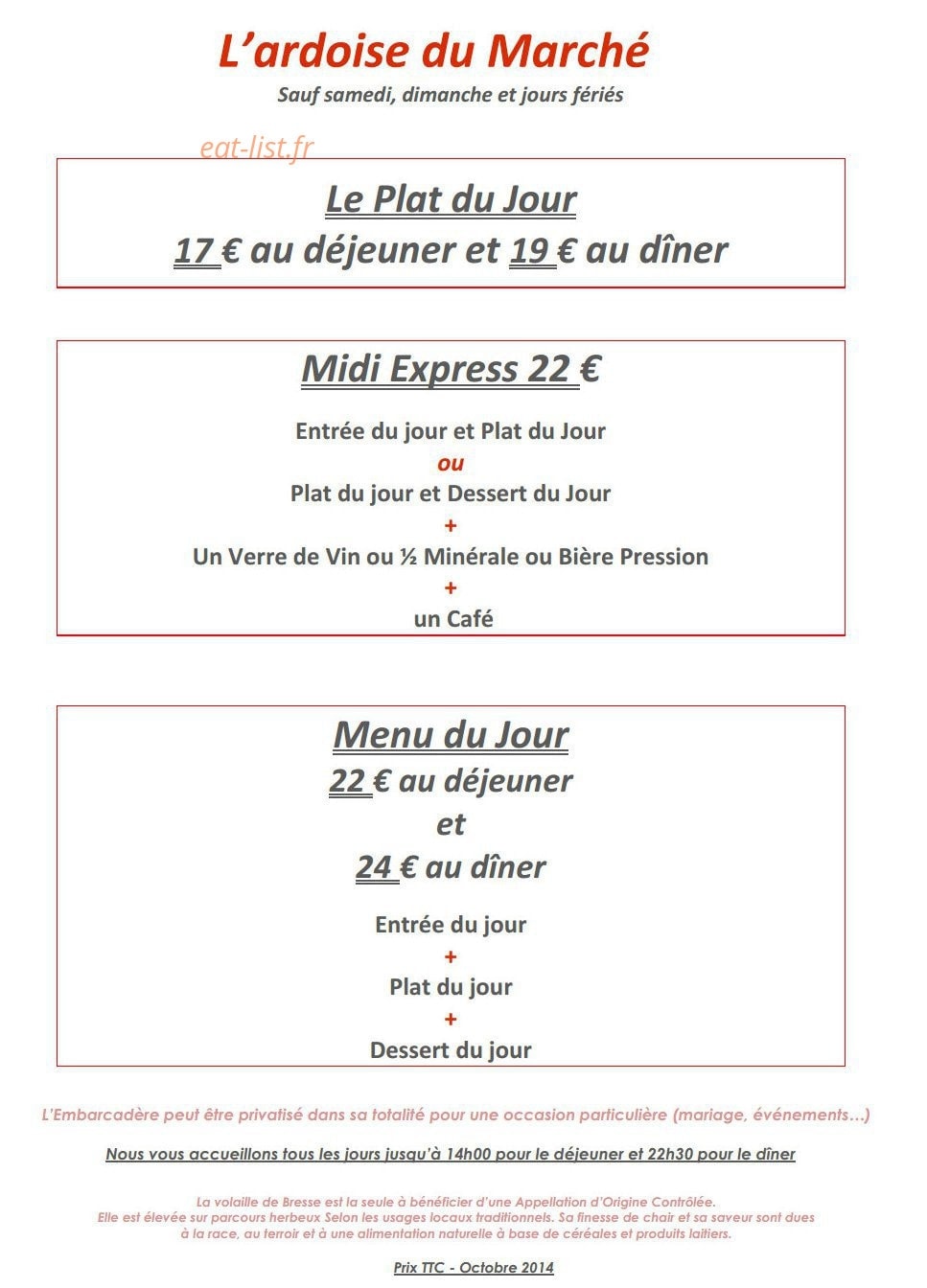 L’Embarcadère — carte page 4