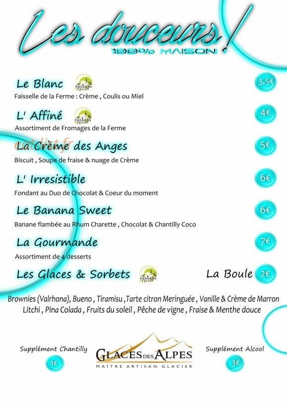 Carpe diem Restaurant — carte page 5