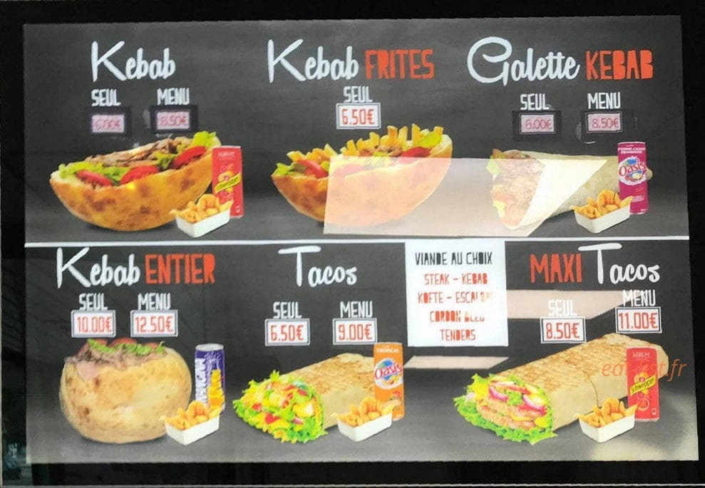 Best Kebab — carte page 4