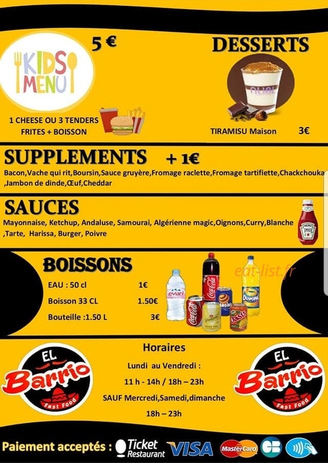 El Barrio — carte page 4