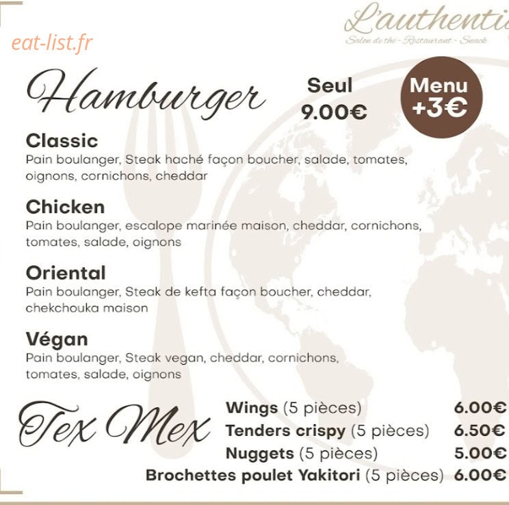 l'authentique — carte page 1